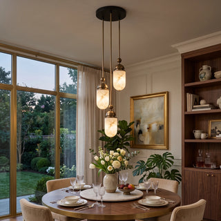 Tamsin Capsule Alabaster Rod Pendant Lamp