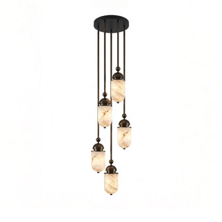 Tamsin Capsule Alabaster Rod Pendant Lamp