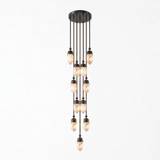 Tamsin Capsule Alabaster Rod Pendant Lamp