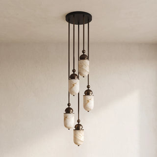 Tamsin Capsule Alabaster Rod Pendant Lamp