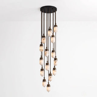 Tamsin Capsule Alabaster Rod Pendant Lamp