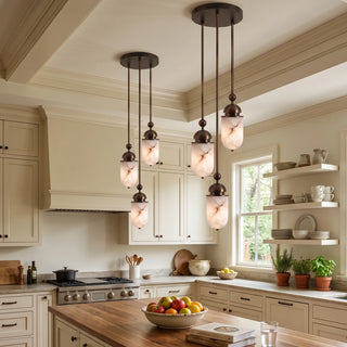 Tamsin Capsule Alabaster Rod Pendant Lamp