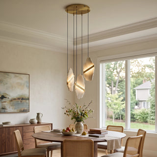 Thalia Cleaved Stone Cluster Chandelier