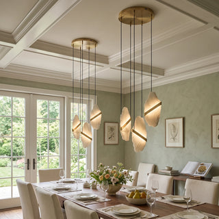 Thalia Cleaved Stone Cluster Chandelier