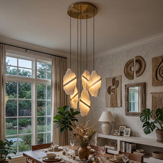 Thalia Cleaved Stone Cluster Chandelier