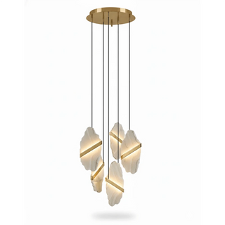 Thalia Cleaved Stone Cluster Chandelier