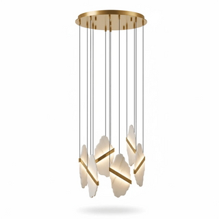 Thalia Cleaved Stone Cluster Chandelier
