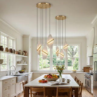 Thalia Cleaved Stone Cluster Chandelier