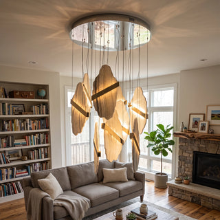 Thalia Cleaved Stone Cluster Chandelier