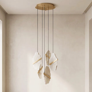 Thalia Cleaved Stone Cluster Chandelier