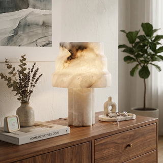 Tiered Verona Alabaster Table Lamp