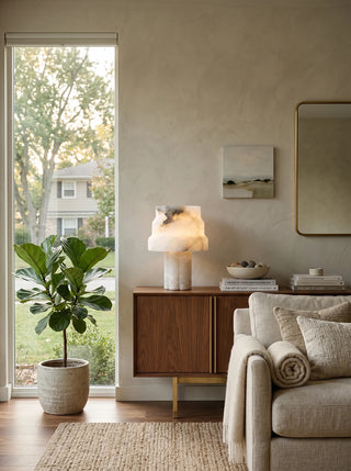 Tiered Verona Alabaster Table Lamp