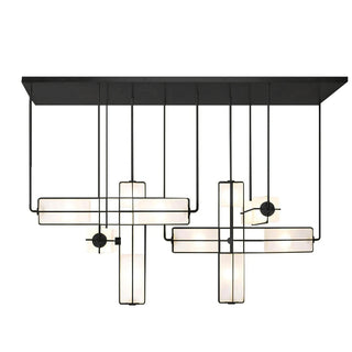 Traverse Modular Glass Cube Chandelier