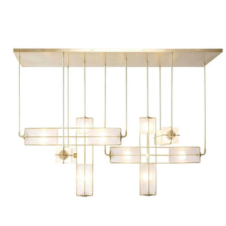 Traverse Modular Glass Cube Chandelier