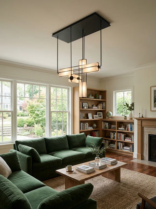 Traverse Modular Glass Cube Chandelier