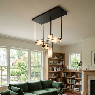 Traverse Modular Glass Cube Chandelier