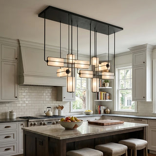 Traverse Modular Glass Cube Chandelier