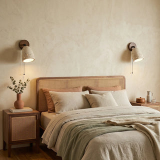 Travertine Adjustable Swivel Wall Lamp
