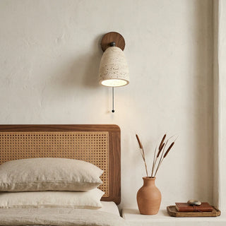 Travertine Adjustable Swivel Wall Lamp