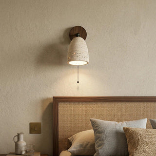 Travertine Adjustable Swivel Wall Lamp