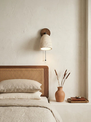 Travertine Adjustable Swivel Wall Lamp