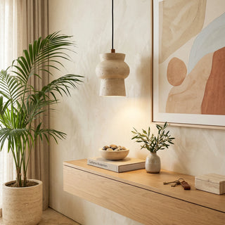 Travertine-Arcus-Cylindrical-Pendant-Lamp-Vidirlighting3_4 - Vidirlighting