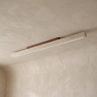Travertine Column Rectangle Ceiling Light