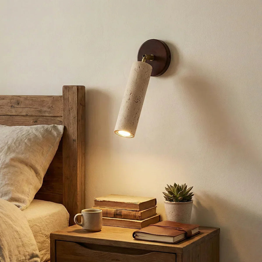 Travertine Mireille Wall Lamp
