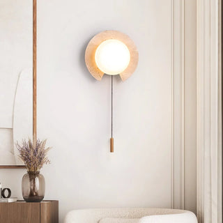 Travertine-Round-Solclip-Wall-Light-Vidirlighting3_9 - Vidirlighting