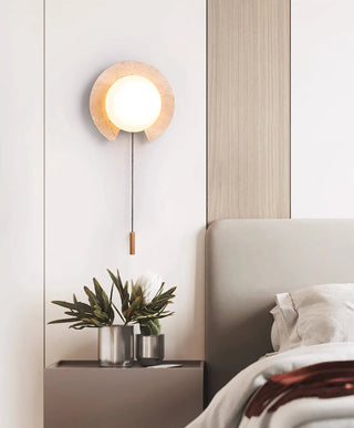 Travertine-Round-Solclip-Wall-Light-Vidirlighting3_6 - Vidirlighting