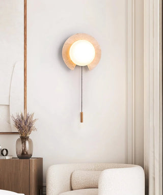 Travertine-Round-Solclip-Wall-Light-Vidirlighting3_2 - Vidirlighting