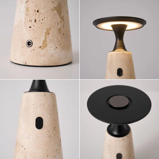 Travertine Terrava Rechargeable Table Lamp