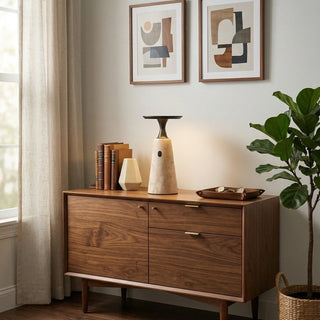 Travertine Terrava Rechargeable Table Lamp