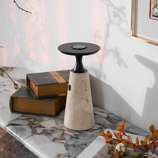 Travertine Terrava Rechargeable Table Lamp