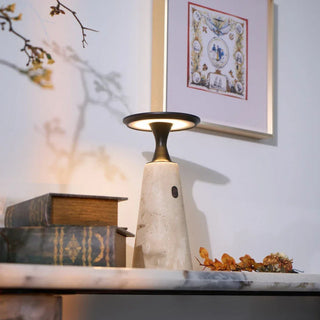 Travertine Terrava Rechargeable Table Lamp