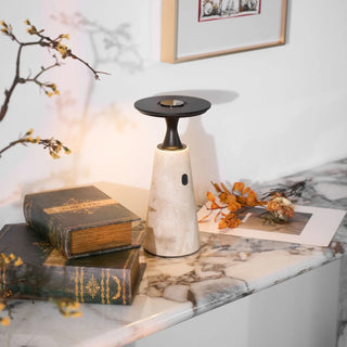Travertine Terrava Rechargeable Table Lamp