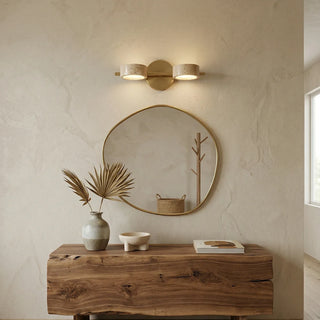 Travertine Traviso Beam Wall Sconce