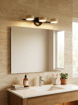 Travertine Traviso Beam Wall Sconce