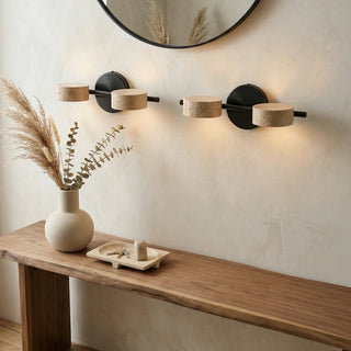 Travertine Traviso Beam Wall Sconce