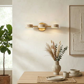 Travertine Traviso Beam Wall Sconce