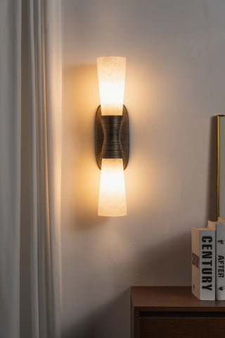 Twist Tapered Alabaster Wall Sconce