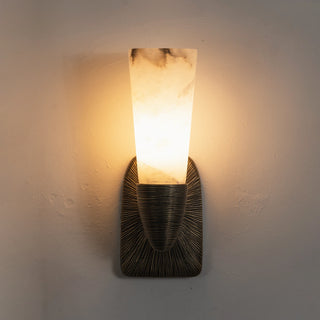 Twist Tapered Alabaster Wall Sconce