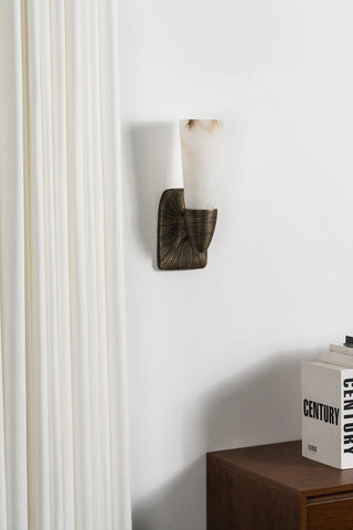 Twist Tapered Alabaster Wall Sconce