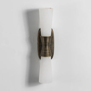 Twist Tapered Alabaster Wall Sconce
