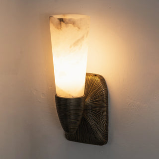 Twist Tapered Alabaster Wall Sconce