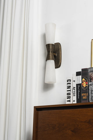 Twist Tapered Alabaster Wall Sconce