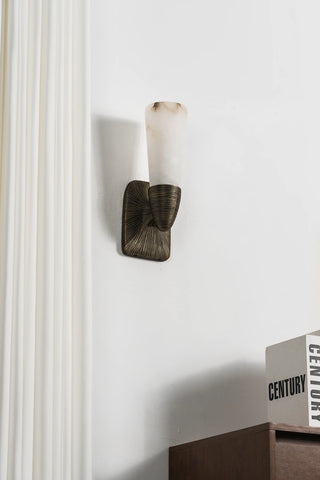 Twist Tapered Alabaster Wall Sconce