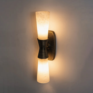 Twist Tapered Alabaster Wall Sconce