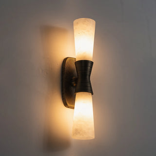 Twist Tapered Alabaster Wall Sconce