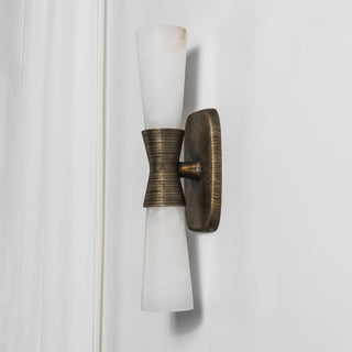 Twist Tapered Alabaster Wall Sconce